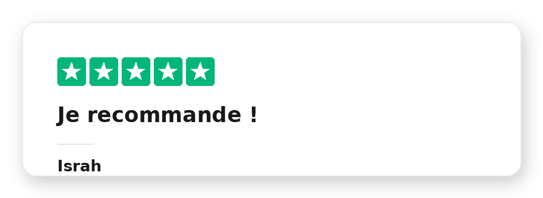 Avis Trustpilot 5 étoiles de Israh sur la Méthode Kraken