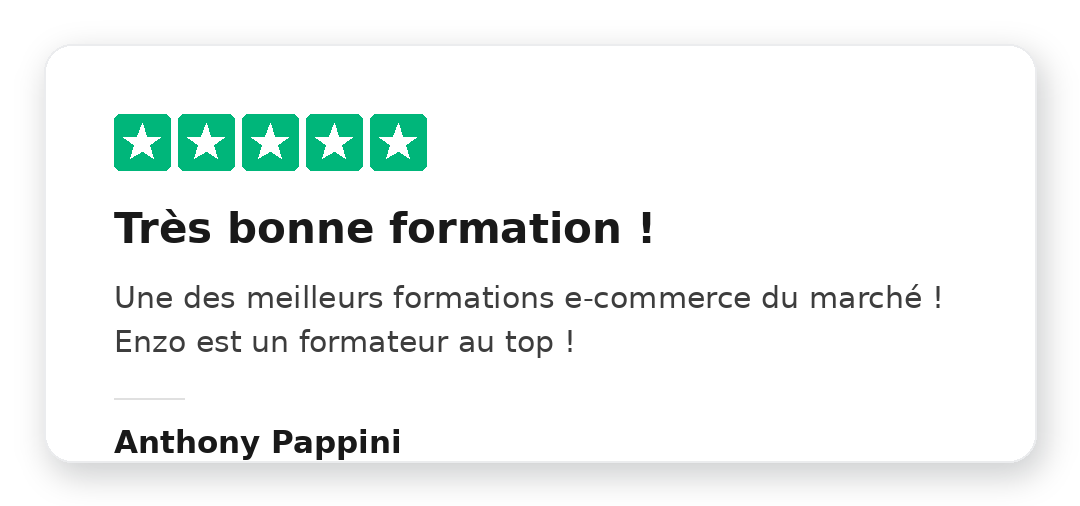 Avis Trustpilot 5 étoiles de Hakim Ohb sur la Méthode Kraken