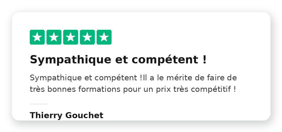 Avis Trustpilot 5 étoiles de Quentin Bcs sur la Méthode Kraken