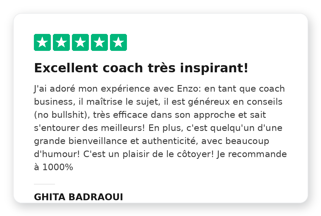 Avis Trustpilot 5 étoiles de Thierry Gouchet sur la Méthode Kraken